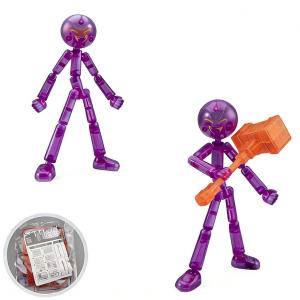 NEW Printing Mannequin Multi-jointed Stickman Toy Novelty Action Figure Stickman Assembled Robot Movable
