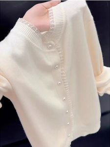 Elegant Stylish French Sophisticated Gentle Long Sleeve Knitted Sweater