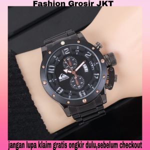 Jam tangan pria QUIKSILVER rantai stainless premium 142