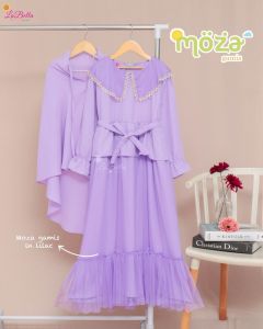 GAMIS LILAC 5-12 TAHUN MOZA LABELLA ANAK REMAJA TUTU TULLE PESTA DRESS GAUN GAMIS ANAK WARNA LILAC TUTU TULLE PESTA KONDANGAN BLUE MAGENTA PINK DUSTY CANTIK MEWAH