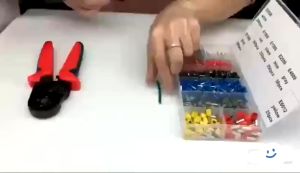 Kìm bấm cos vuông HSC8 6-4A tự điều chỉnh kèm 1200 đầu cos đủ loại cos ống tròn cos pin