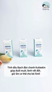 Tinh dầu Bạch đàn chanh Kutieskin giúp đuổi muỗi lành vết đốt giữ ấm cơ thể cho bé (5ml)