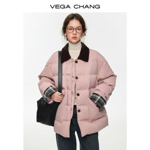 VEGA CHANG | Áo Khoác Lông Ngắn Dễ Thương cho Phụ Nữ