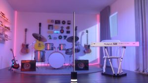 Govee Lyra/Cylinder/Floor Lamp Uplighter Lamp 2 Floor Lamp Pro Black 2 Speaker RGBIC Technology Stand Lamp Gaming Light RGB Light Lampu Lantai LED