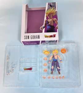 Bandai | Bandai Dragon Ball Super Saiyan Gohan Large Figure Anime Collectible Birthday Gift Desktop Ornament
