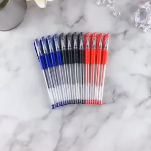 BON001 - Bút bi nước 4 màu: XANH ĐEN TÍM ĐỎ - ( 10 cây bút )