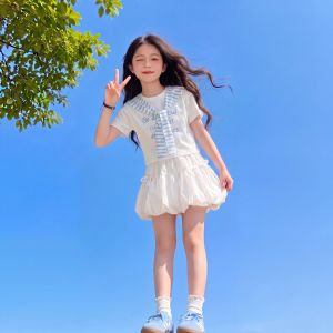 ZIRUIBABA | Stylish Korean School Style Set for Girls Skirt