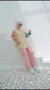 ARRABELLA BASIC TOP BY SECOND SIGN BAHAN COTTON COMBED KEMEJA ALL SIZE MURAH PREMIUM KEKINIAN MODIS CANTIK