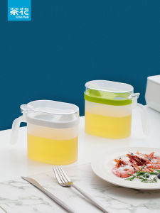 Large Size Food Grade PP Kitchen Oil Bottle Seasoning Pot Leakproof Oil Jar Vinegar Bottle Storage Container Nordic Style