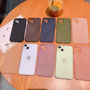 Ultra-Thin Matte Soft Transparent Case For iPhone 15 14 13 12 11 Pro Max X XS Max XR 7 8 Plus SE Mini TPU Slim Cooling Cover