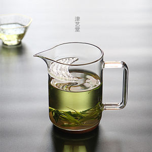 Chén Tống Trăng Lưỡi Liềm Dày Dặn Cỡ Lớn Cỡ Nhỏ Chén Thủy Tinh Chịu Nhiệt Cốc Lọc Liền Trà Xanh Cốc Lọc Đơn Giản