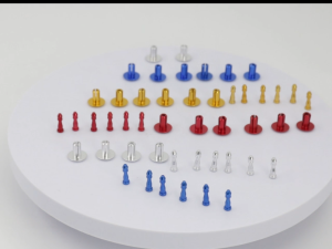 CDO 12pcs Precision Lock Push Pin Rivet CNC Aluminum M5x15 For Motorcycle Universal High Quality Red/Gold/Blue/Silver