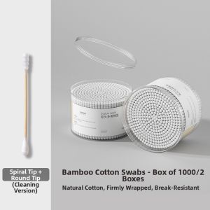 Goodgudi | Disposable Fine Tip Ear Cleaning and Makeup Cotton Swabs