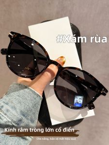 Schever | Kính Mát Chống Tia UV Cực Hóa Hình Ảnh Độ Phân Giải Cao Nhẹ Retro Cho Nữ Tròng Tròn Vỏ Rùa