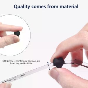 2Pair Fashion Heart Silicone Anti-slip Ear Grip Eyeglasses Leg Ear Hook Stopper Bracket Fastener Accessories Glasses Retainer