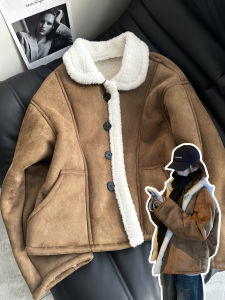 SUHUIQIAN | Suede Fur Lambskin Coat Fleece Thickened