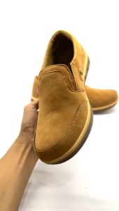 Sepatu Slop Pria Santai Kasual Kerja Bahan Kulit Suede Size 39-43