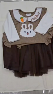 Isi 1 Pcs / 3 Pcs Setelan Rok Dress Amena Anak Perempuan R779 Three Bears Rok Anak Cewek Bears