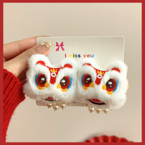 Red Ancient Chinese Style Hair Accessories for Girls Butterfly Knot Hairpins Princess Fashion Tassel Hair Clamps Childrens Clothing