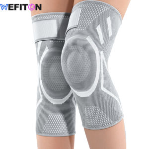【2-Pack】Professional Knee Brace with Gel Pad & Side Stabilizers - Adjustable Compression Support for RunningWorkout & Arthritis