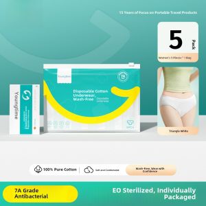 Disposable Bamboo Fiber Underwear Womens Pure Cotton Travel Briefs Day Throwaway Military Training Shorts No Wash