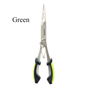 Ackibbik 1pc 21.5cm Stainless Steel Fishing Pliers Multifunctional Fishing Scissors Fishing Accessories Fishing Pliers Gripper