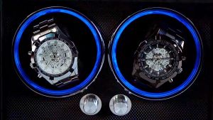 BLUETIDE Watch Winder Box Automatic 1/2/4 slot Wooden Watches Boxes With Mabuchi Motor Watch Storage box