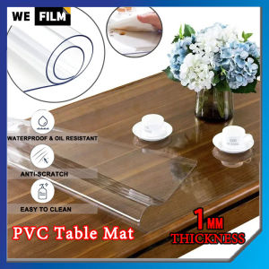 PVC Table Mat Glass Soft Cloth Table Cover Transparent Tablecloth Waterproof Oil-proof Tablecloth for Home Living room