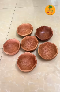 Tô Hoa Mai Gỗ Dừa Đa Năng Cao Cấp Dùng Trong Nhà Bếp Spa Đựng Đồ Khô Trái Cây Đắp Mặt Nạ – KIM TỨ Thủ Công Bến Tre