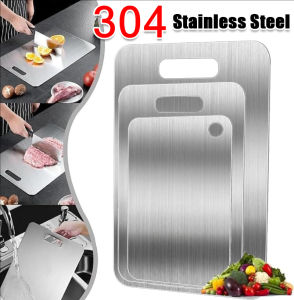 Stainless Steel Thickened Cutting Board / Antibacterial Mildew-proof Kneading Dough Board / Double Sided Titanium Cutting Boards Kitchen Tools