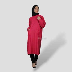 Baju Wanita Tunik Lengan Panjang Bahan Knit Premium / Long Dress Knit Hornet Maxiline Rib Rajut Terbaru Viral / Dress Knits Knitted Tebal / Karftan Terbaru