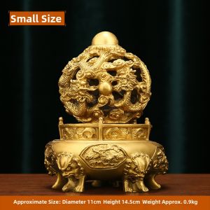 Ji Shanyuan | Bronze Antiqued Qiankun Ding Tripod Decorative Figurine