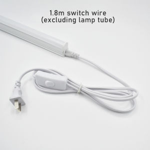 Kabel Sambungan Lampu T5 / T8 With Switch Saklar On Off Soket T5 Fitting Konektor Lampu 3 Jalur Kabel Lampu Panjang 0.5/1.8M
