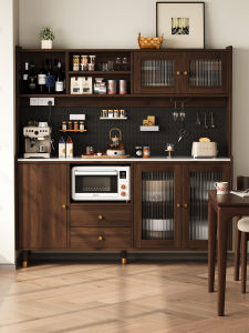 SAMEDREAM | Solid Wood Wall-Mounted Buffet Sideboard Storage Cabinet