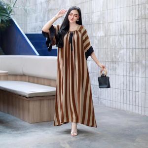 DRESS kekinian// terbaru dress arab fuji leopard