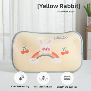 MONLEYTA | Ice Silk Baby Cooling Mat Pillowcase Breathable Sweat Absorbent Childrens Nap Special Use Pillow Towel Summer Lightweight