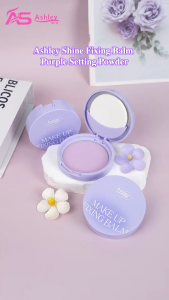 Ashley Shine Fixing Balm Purple Setting Powder Naturally Brightens Skin Tone Controls Oil AS8182