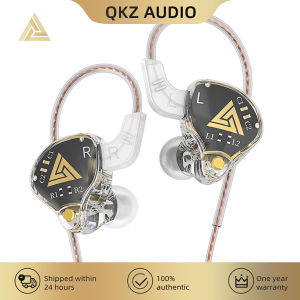 QKZ | QKZ AKX HIFI Heavy Bass Transparent Earphones IEM Monitor Level 3.5mm In-Ear Music Headphone Dynamic With Mic Wired Headset DMX