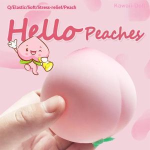 EELHOE | [DO]Soft Peach Fruit Squeeze Toy Slow Rising Stress Relief Squeeze Anti-Anxiety Sensory Fidget Toy Daily Joy[DO]