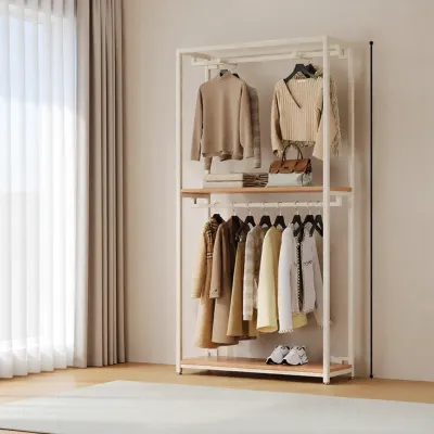 QYLIFE | Walk-in Closet Recessed Floor Hanging Iron Combination Wardrobe