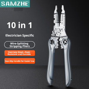 Kìm Điện Đa Năng SAMZHE 10 Trong 1 - Dụng Cụ Tách Cắt Bấm Dây Dùng Được Cho Cả Hai Tay Dụng Cụ Công Nghiệp