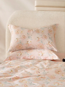 Mercury l 100% Cotton Floral Print Pillowcases Pair