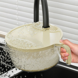 Leakproof Rice Washing Basket Large Capacity