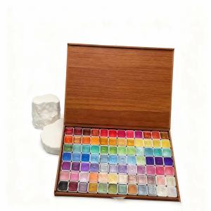 48-120 Colors Pearl Watercolor Pigment: Metallic Solid Paint Portable Art Kit for Painting - Perfect Holiday Gifts for Artists