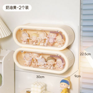 Wall-Mounted Dustproof Transparent Display Box Collectible Doll Storage Organizer Home Use Hanging Cabinet Toy Showcase