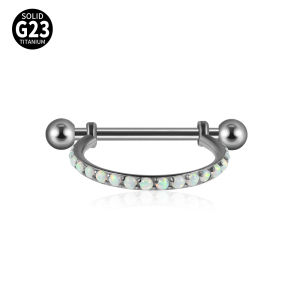 1PC ASTM F136 Titanium Ear Daith Rook Lobe Barbell Micro Zircon Hoop Earring Gold Plated Cartilage Piercing Jewelry