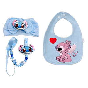 Disney | 3 Pieces Per Set Baby Feeding Bib Childrens Saliva Towel Newborn Headband Cute Bib Soft Cotton Burping Cloth Newborn Soothing