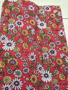 kain katun lokal motif bunga - bahan cotton hijab polycotton baju gamis per satu meter