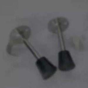 Stainless Door Stopper With Hook Top-mount Heavy Duty Wall Mounted Rubber Door Stop Multifunction