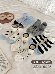 Designer Womens Cotton Socks 2025 New Style Spring Summer Mid-Calf No-Cuff Breathable Comfortable Fashionable Short Socks